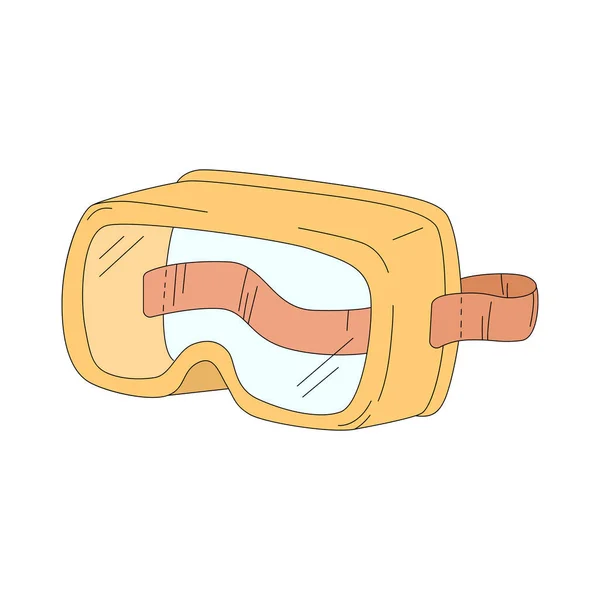 Ilustrasi Vektor Kartun Kacamata Terisolasi Pada Latar Belakang Putih Pelindung Stok Vektor Bebas Royalti