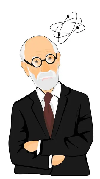 Sigmund Freud Áll Gondolkodik — Stock Fotó