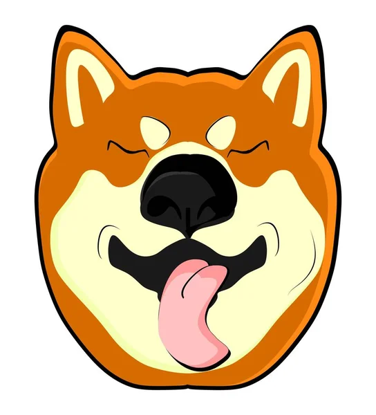 Funny Face Shiba Inu — Zdjęcie stockowe