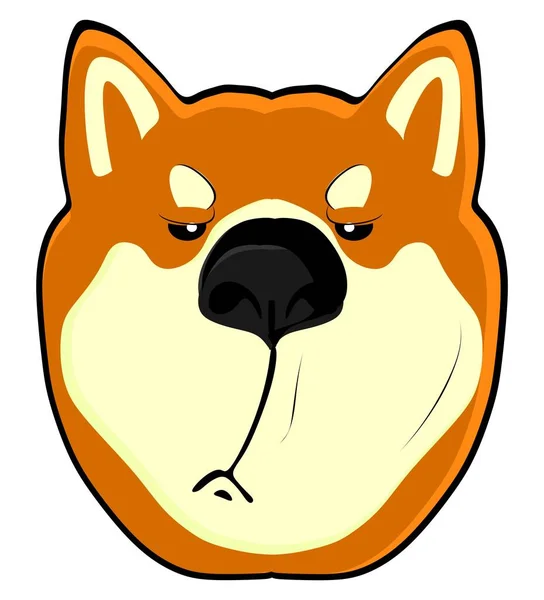 Sad Face Shiba Inu — Stockfoto