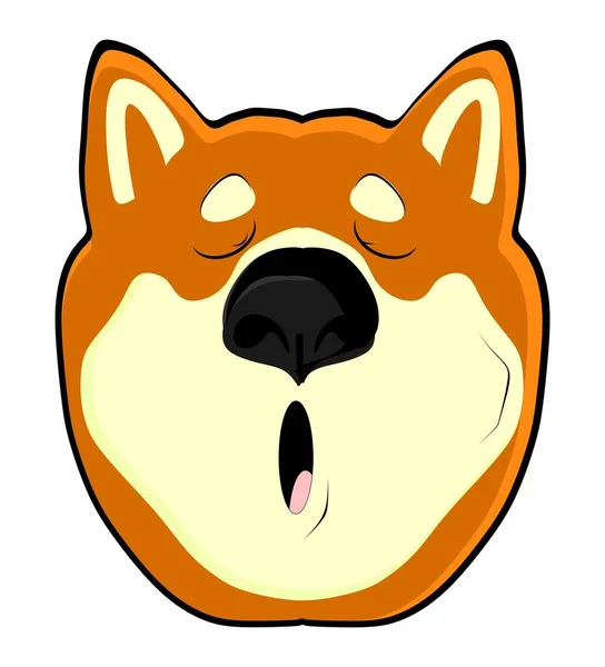 Sleepy Face Shiba Inu — Zdjęcie stockowe