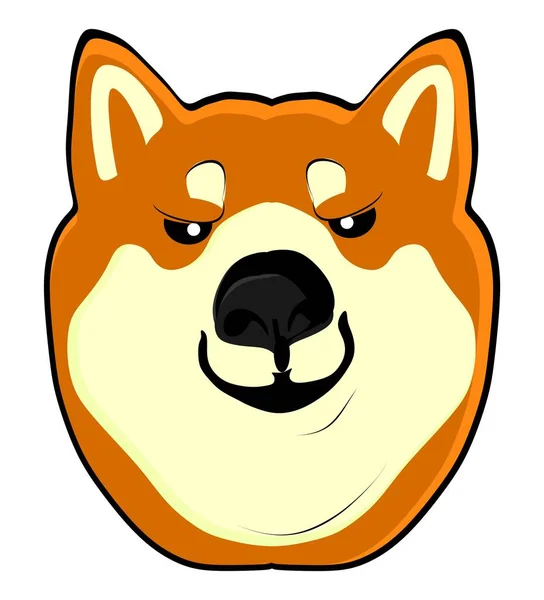 Smiling Face Shiba Inu — Zdjęcie stockowe