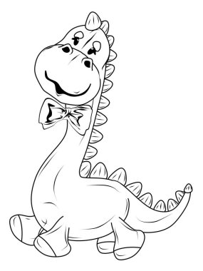 Dinozoru büyük yayla boyamak
