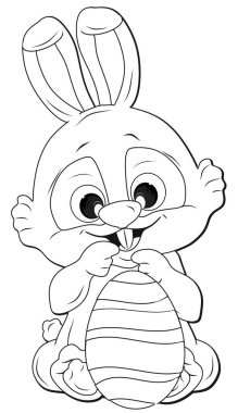 Paskalya tavşanı yumurta ile boyama