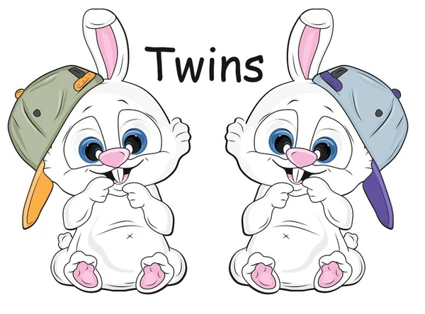 two bunnys they are twins