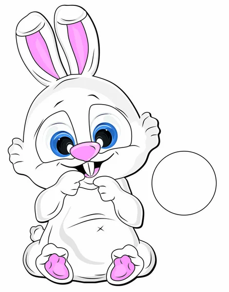 Beyaz tavşanın beyaz bir rengi var.