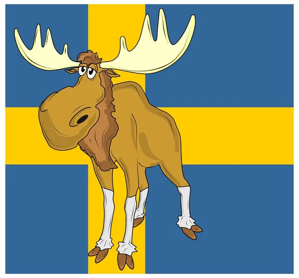 스웨덴 국기가 — 스톡 사진
