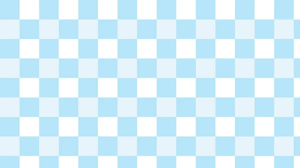青い大きなチェッカー ギンガム 演奏パターンの背景 はがき 背景に最適です — ストックベクタ