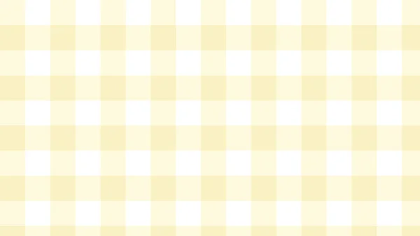 Большой Желтый Гингем Клетчатый Шахматная Доска Тартан Фон Узор Идеально — стоковый вектор