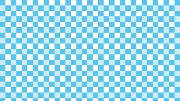 Blue Checkerboard Gingham Plaid Tartan Pattern Background Perfect Wallpaper Backdrop — Stock Vector