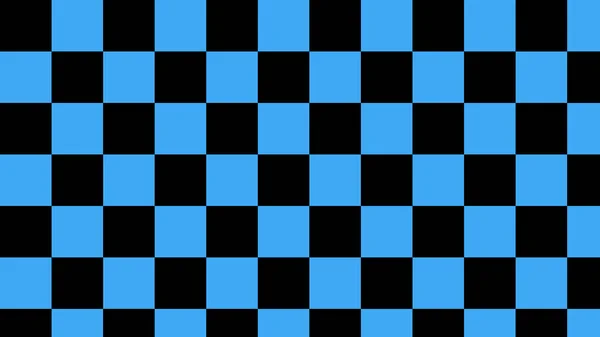 黒と青のチェッカー ギンガム タータンのパターンの背景 はがき 背景に最適です — ストック写真