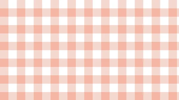 Cute Orange Plaid Tartan Gingham Checkered Pattern Background Perfect Wallpaper — Stock Photo, Image