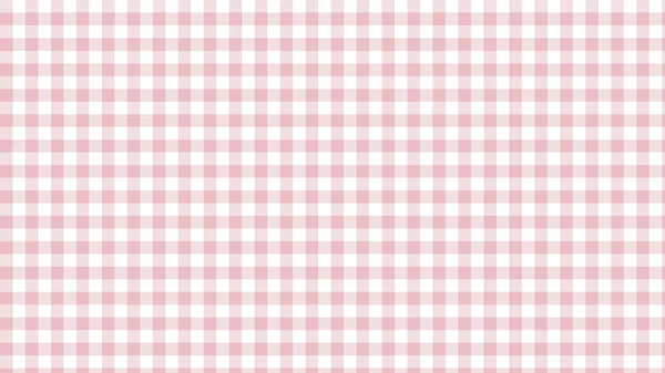 Soft Pink Gingham Checkered Tartan Plaid Pattern Background Perfect Wallpaper — Stock Vector