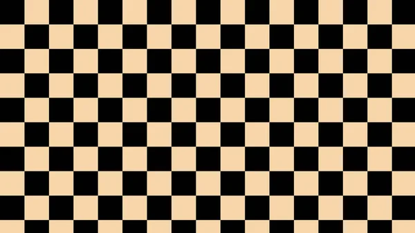 黒と黄色のチェッカー ギンガム 再生パターンの背景 はがき 背景に最適です — ストックベクタ