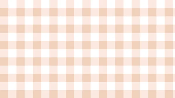 Schattig Bruin Plaid Gingham Geruit Tartan Patroon Achtergrond Perfect Voor — Stockvector