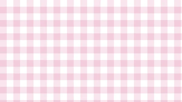 Милый Розовый Тартан Клетчатый Гингам Клетчатый Фон Узор Идеально Подходит — стоковый вектор