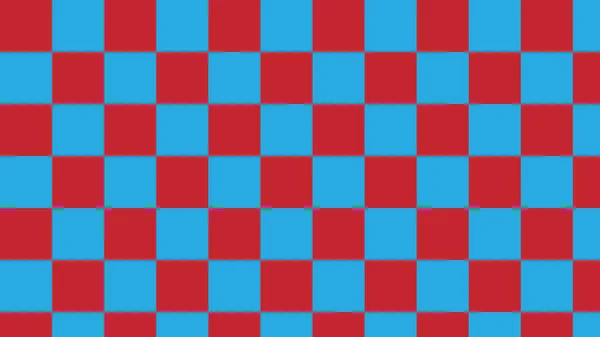 赤と青のチェッカー ギンガム 再生パターンの背景 はがき 背景に最適です — ストック写真