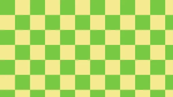 采购产品黄色和绿色的检查 格子图案背景 完美墙纸 明信片 — 图库矢量图片