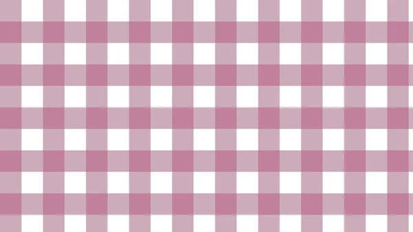 Pink Plaid Gingham Checkered Tartan Pattern Background Perfect Wallpaper Backdrop — Stock Vector