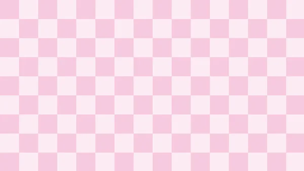 Pastel Pink Checkerboard Tartan Gingham Plaid Checkered Pattern Background — Stock Vector