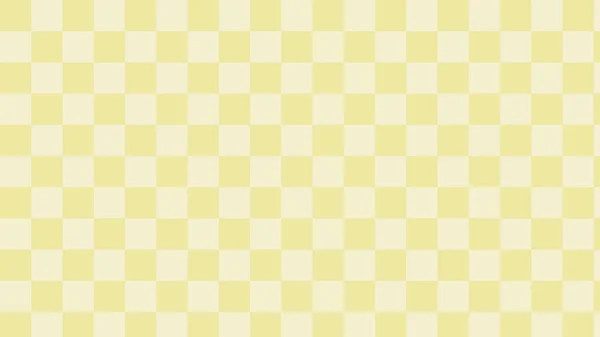 Παστέλ Κίτρινο Checkerboard Tartan Gingham Καρό Καρό Φόντο Μοτίβο — Διανυσματικό Αρχείο