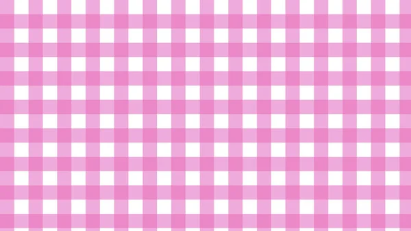 Cute Pink Gingham Tartan Plaid Checkerboard Checkered Pattern Background — Stock Photo, Image