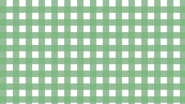 Green Gingham Tartan Plaid Checkerboard Checkered Pattern Background — Stock Photo, Image