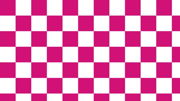 ピンクのチェッカーボードタータンギンガム演奏パターンの背景 — ストック写真