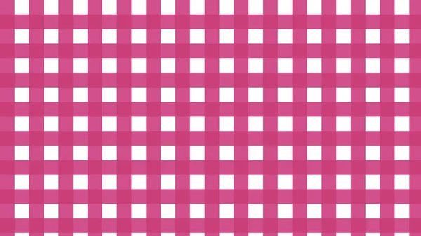 Pink Gingham Tartan Plaid Checkered Pattern Background — Stock Vector