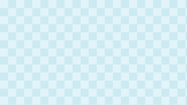 かわいいパステルブルーのチェッカー ギンガム チェックボードのパターンの背景 — ストックベクタ