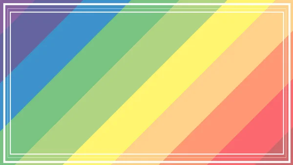 Frame Cute Colorful Rainbow Background Perfect Wallpaper Backdrop Postcard Background — стоковый вектор