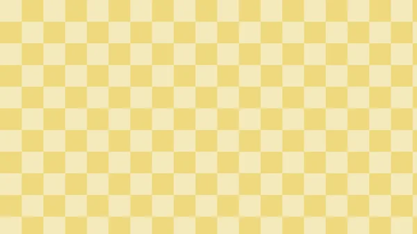 Roztomilý Žlutý Šachovnice Kostkovaný Gingham Kostkovaný Tartan Vzor Pozadí — Stock fotografie