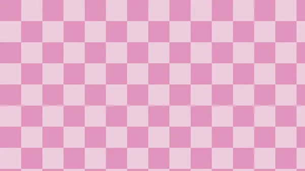 Pastel Pembe Dama Tahtası Kareli Pamuklu Kumaş Ekose Tartan Desenli — Stok Vektör