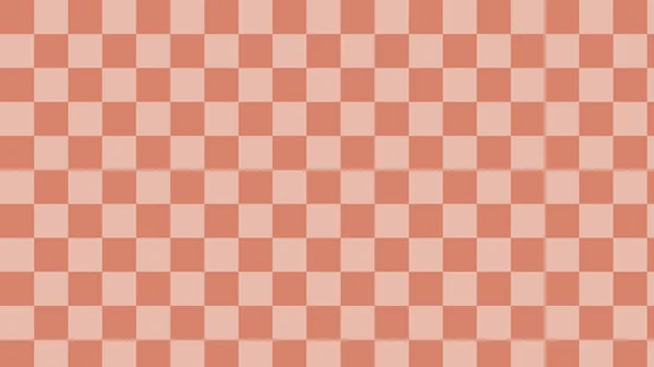 Cute Orange Checkerboard Checkered Gingham Plaid Tartan Pattern Background — Stock Vector