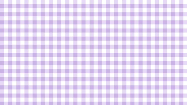 可爱的紫色小姜黄 格子花 格子花纹背景 — 图库矢量图片