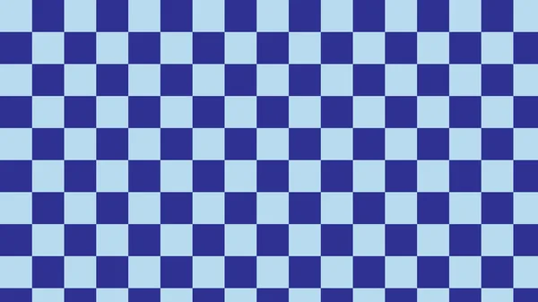 Cute Blue Checkerboard Gingham Xadrez Xadrez Tartan Pattern Background — Vetor de Stock