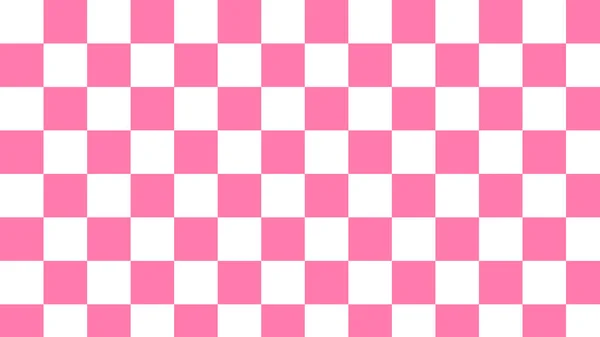 Cute Pink Checkerboard Checkered Plaid Gingham Tartan Pattern Background — стоковое фото