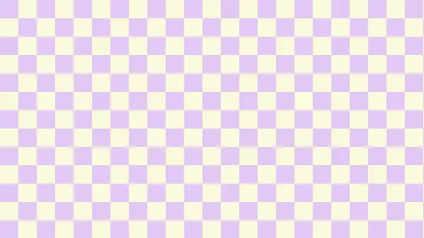 Cute Pastel Purple Yellow Checkerboard Checkered Gingham Plaid Tartan Pattern — Stockfoto