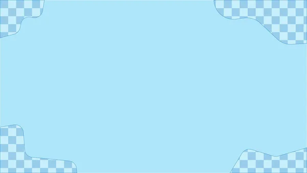 蓝色美学抽象背景 格子图案装饰 完美的墙纸 明信片 — 图库矢量图片