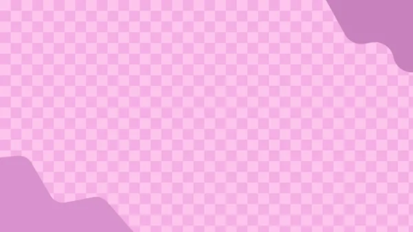 かわいいピンクの審美的なチェックボード チェッカー ギンガム タータンパターンの背景 はがき 背景に最適です — ストックベクタ