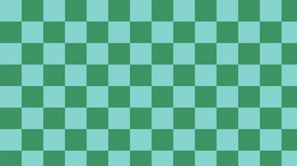 Scacchiera Verde Carino Estetico Scacchi Gingham Plaid Tartan Modello Sfondo — Foto Stock