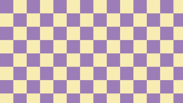 Естетична Жовта Фіолетова Шашка Картата Гінгем Плетений Тартановий Візерунок Ілюстрація — стоковий вектор