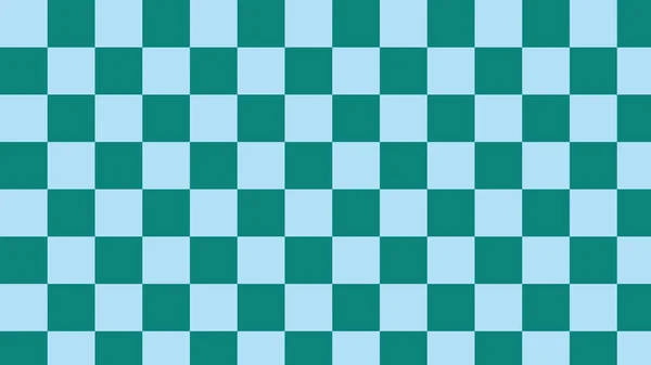Estetické Zelené Modré Šachovnice Kostkované Gingham Kostkované Tartan Vzor Pozadí — Stockový vektor
