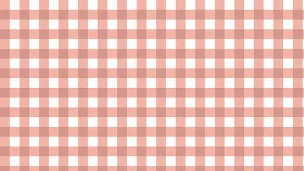 Estetico Carino Arancione Gingham Scacchiera Plaid Tartan Modello Sfondo Illustrazione — Foto Stock