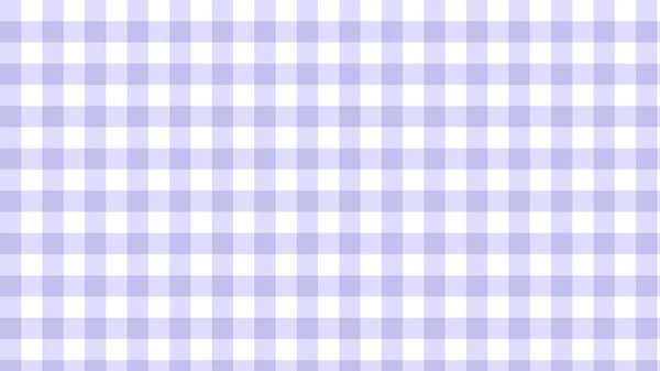 Aesthetic Pastel Purple Gingham Checkerboard Plaid Tartan Pattern Background Illustration — Stock Vector