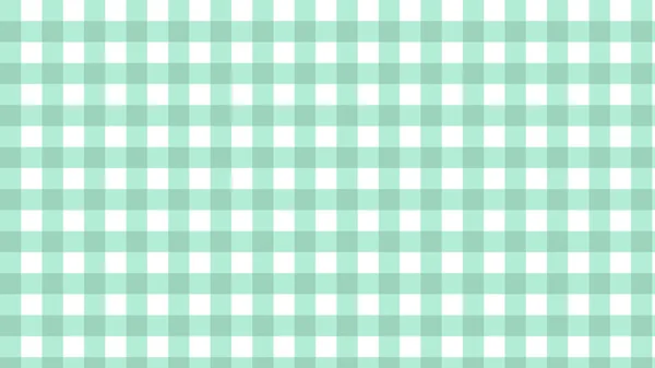 Ästhetische Niedliche Pastellgrüne Gingham Schachbrett Kariert Tartanmuster Hintergrund Illustration Perfekt — Stockvektor