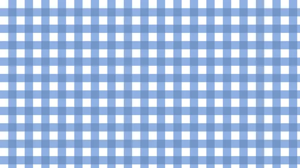 Cute Blue Gingham Checkerboard Plaid Pattern Background Illustration Perfect Wallpaper — Stock Photo, Image