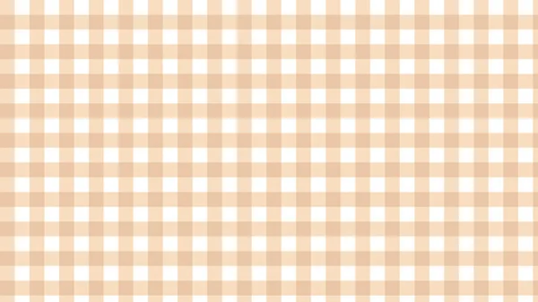 Carino Pastello Giallo Gingham Scacchiera Plaid Tartan Modello Sfondo Illustrazione — Foto Stock