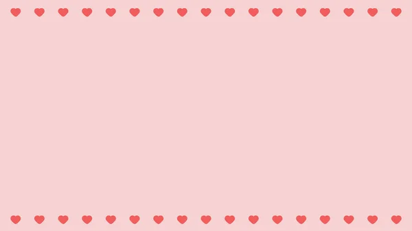 Cute Pink Heart Shape Pink Background Perfect Wallpaper Backdrop Postcard — Stock Photo, Image