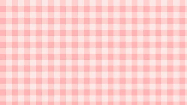 Aesthetic Pink Peach Checkers Gingham Plaid Checkerboard Wallpaper Illustration Perfect — Stockfoto